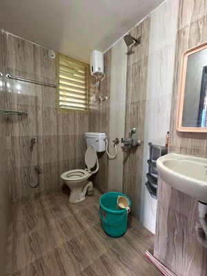 Bathroom in 2 BHK Apartment at Swastik Bhima, Ulwe – for Rent