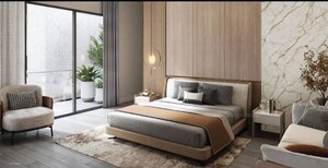 Bedroom in 4 BHK Apartment at Shalimar Sky Garden, Vibhuti Khand – for Sale