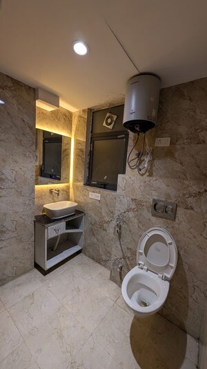 Bathroom in 2 BHK Builder Floor at Saket – for Rent