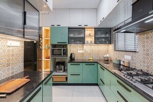 Kitchen in 3 BHK Apartment at Rajapushpa Regalia, Kokapet – for Sale