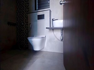 Bathroom in 1 BHK Apartment at Siddhi Highland Haven, Balkum Pada – for Sale