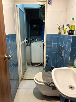 Bathroom in 1 BHK Apartment at Lodha Amara, Kolshet Road – for Rent