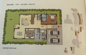 Master Plan in 5 BHK Villa at Prestige Lakeside Habitat, Varthur – for Sale