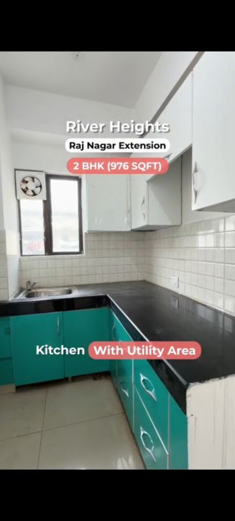 Kitchen, landcraft-river-heights 2 Bedroom 976 Sq.Ft. Apartment In Raj Nagar Extension Ghaziabad 10761207