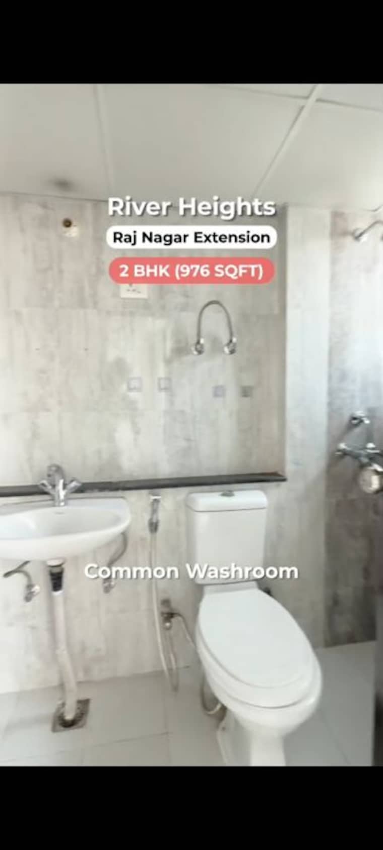 Bathroom, landcraft-river-heights 2 Bedroom 976 Sq.Ft. Apartment In Raj Nagar Extension Ghaziabad 10761207
