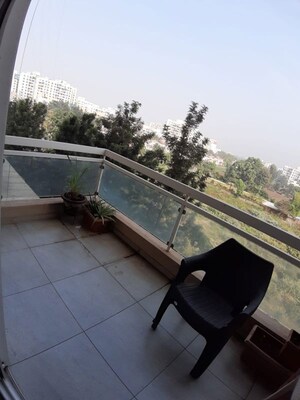 Balcony in 2 BHK Apartment at Yashada Triose, Pimple Saudagar – for Rent