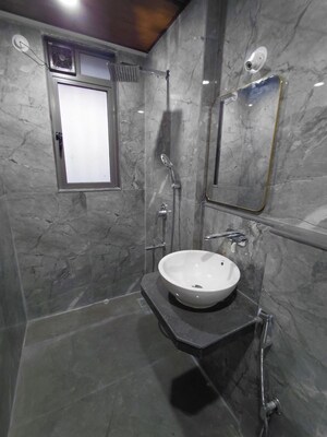 Bathroom in 3 BHK Apartment at Sati Darshan Apartment, Malad West – for Rent