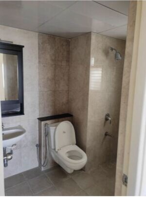 Attached Bathroom in 3 BHK Apartment at Mantri Webcity, Hennur Road – for Rent