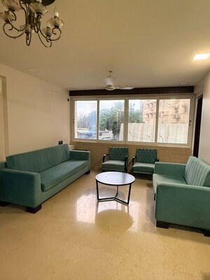 Living Room in 2 BHK Apartment at Palm Springs Cuffe Parade, Cuffe Parade – for Rent