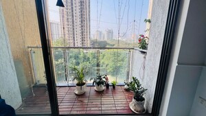 Balcony in 2 BHK Apartment at Lodha Luxuria, Majiwada – for Rent