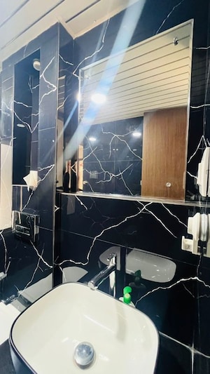 Attached Bathroom in 2 BHK Apartment at Lodha Luxuria, Majiwada – for Rent