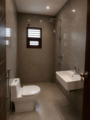 Bathroom in 1 BHK Apartment at SBP Gateway Of Dreams, Dhakoli – for Rent