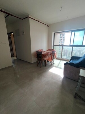 Living Room in 2 BHK Apartment at Sheth Auris Bliss, Malad West – for Rent