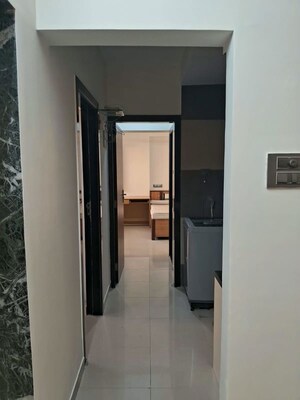 Building Lobby in 2 BHK Apartment at Hyde Park Galaxy, Manpada – for Rent