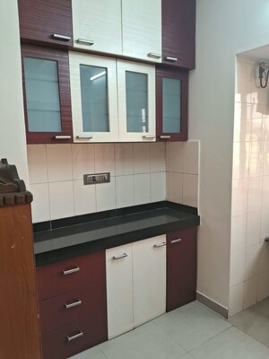 Kitchen in 2 BHK Apartment at Hyde Park Galaxy, Manpada – for Rent