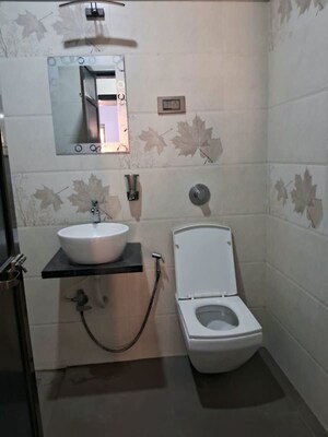 Bathroom in 2 BHK Apartment at Hyde Park Galaxy, Manpada – for Rent