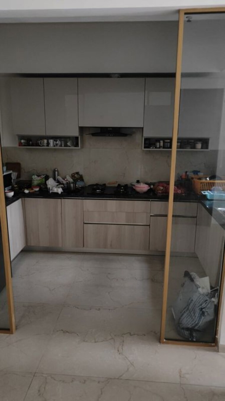 Kitchen, smart-world-orchard 3.5 Bedroom 1680 Sq.Ft. Builder Floor In Sector 61 Gurgaon 10761922