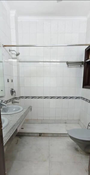 Bathroom in 3 BHK Builder Floor at Greater Kailash – for Rent