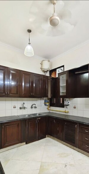 Kitchen in 3 BHK Builder Floor at Greater Kailash – for Rent