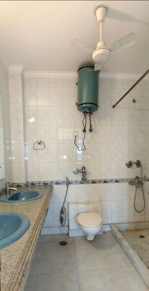 Bathroom in 3 BHK Builder Floor at Greater Kailash – for Rent