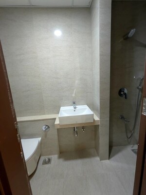 Bathroom in 2 BHK Apartment at Sheth Auris Serenity Tower 3, Malad West – for Rent