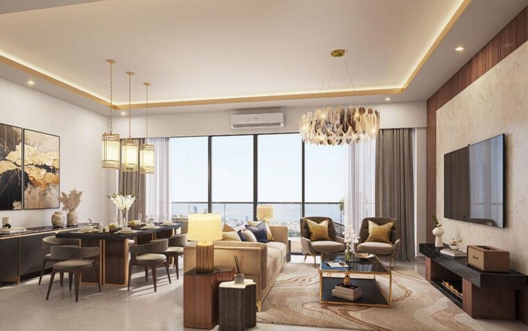 Living Room, whiteland-blissville 3 Bedroom 1630 Sq.Ft. Builder Floor In Sector 76 Gurgaon 10762118