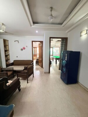 Living Room in 3 BHK Builder Floor at Shivalik Colony – for Rent