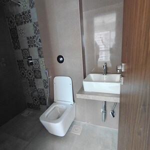 Bathroom in 1 BHK Apartment at Group Satellite Elegance, Goregaon East – for Rent