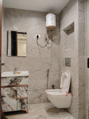 Bathroom in 2 BHK Apartment at Ansal Valley View Estate, Gwal Pahari – for Rent