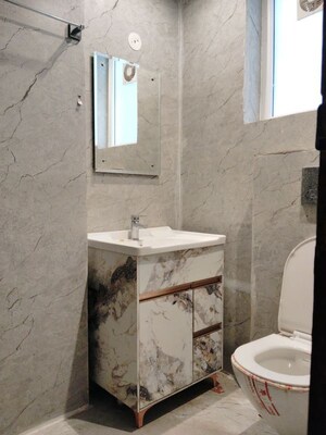 Bathroom in 2 BHK Apartment at Ansal Valley View Estate, Gwal Pahari – for Rent
