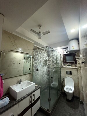 Bathroom in 4 BHK Builder Floor at Rajouri Garden – for Rent
