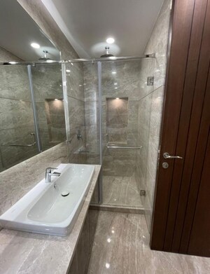 Bathroom in 3 BHK Builder Floor at Greater Kailash – for Rent