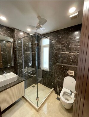 Bathroom in 3 BHK Builder Floor at Greater Kailash – for Rent