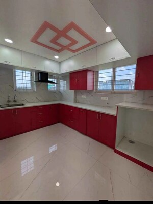Kitchen in 3 BHK Apartment at Rajapushpa Provincia, Narsingi – for Rent