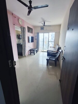 Living Room in 1 BHK Apartment at Marathon Neo Hills, Tembhipada – for Rent