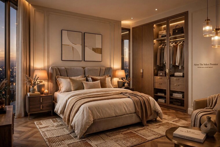 Bedroom, adore-the-select-premia 3 Bedroom 1833 Sq.Ft. Apartment In Sector 77 Gurgaon 10762421