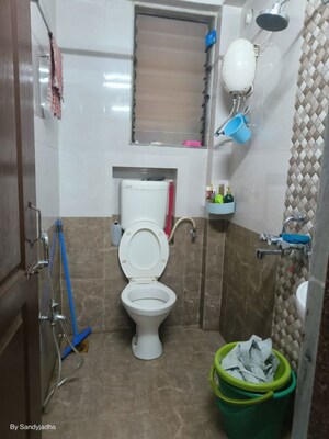 Bathroom in 2 BHK Apartment at Krishna Heights Ghansoli, Ghansoli – for Rent