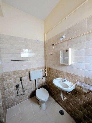 Bathroom in 2 BHK Apartment at Pyramid Carnations, Doddaballapur Road – for Rent