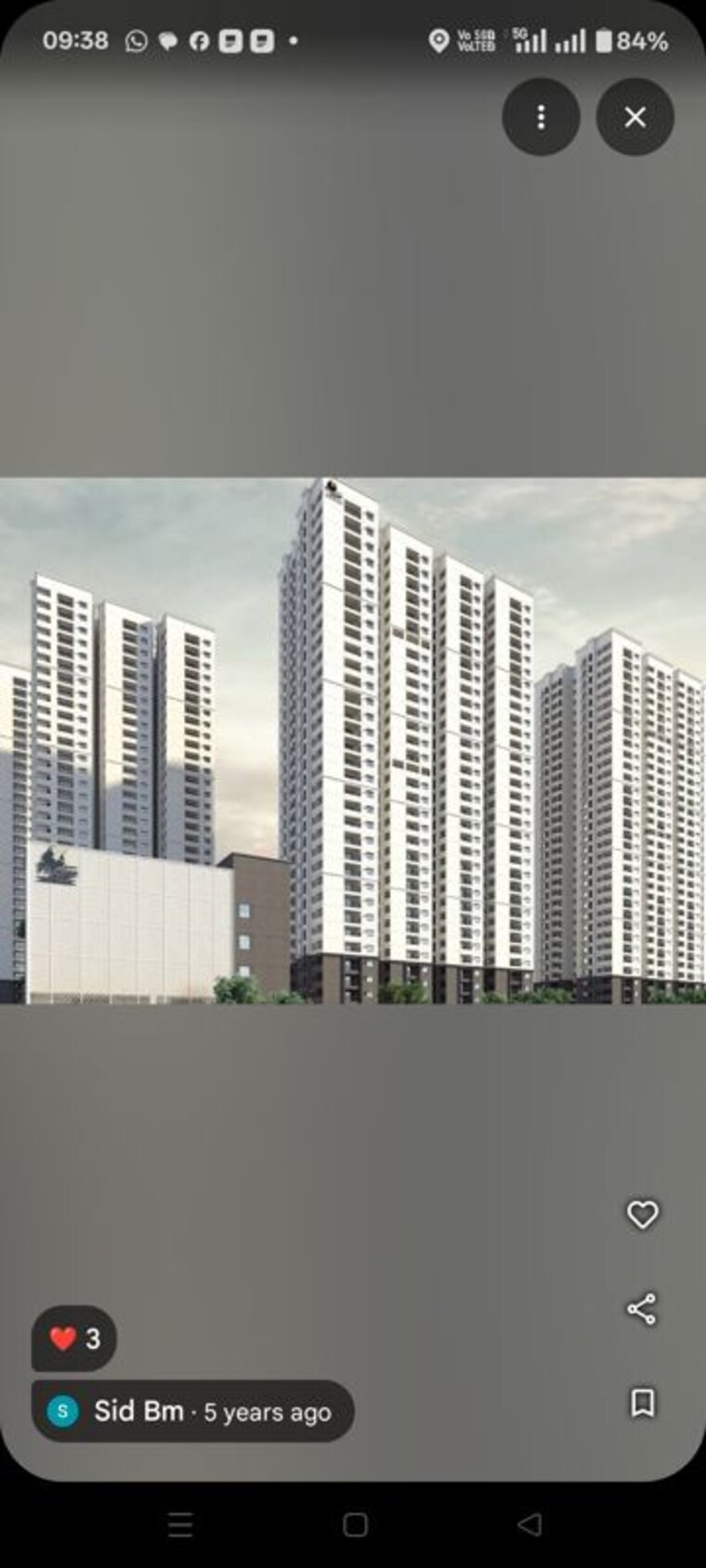 Exterior View, prestige-tranquil 2.5 Bedroom 1390 Sq.Ft. Apartment In Kokapet Hyderabad 10762504