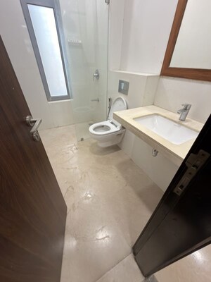 Bathroom in 3 BHK Apartment at Piramal Vaikunth, Balkum Pada – for Rent