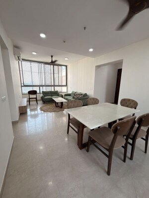Living Room in 3 BHK Apartment at Piramal Vaikunth, Balkum Pada – for Rent