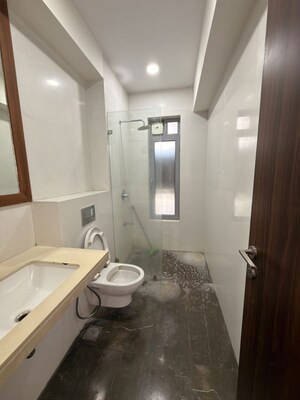 Bathroom in 3 BHK Apartment at Piramal Vaikunth, Balkum Pada – for Rent