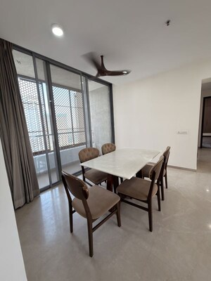 Living Room in 3 BHK Apartment at Piramal Vaikunth, Balkum Pada – for Rent