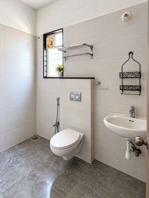 Bathroom in 2 BHK Apartment at Saheel ITrend Homes, Hinjewadi – for Rent