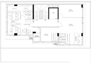 Floor Plan in  Office Space at Unnat Nagar – for Rent