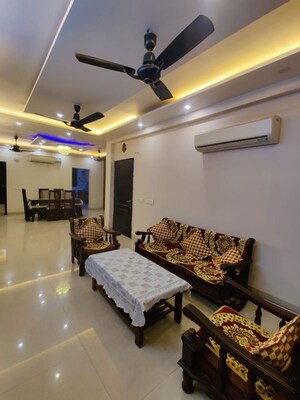 Living Room in 3 BHK Builder Floor at Omaxe Silver Birch, North Mullanpur – for Rent