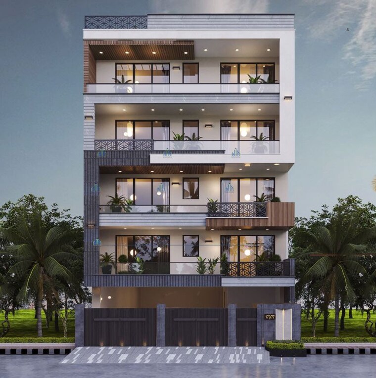 Exterior View, sector 77 4 Bedroom 250 Sq.Yd. Builder Floor In Sector 77 Faridabad 10762715