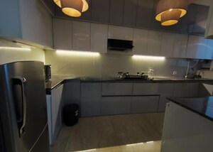 Kitchen in 3 BHK Apartment at Omaxe The Palace, Gomti Nagar – for Rent