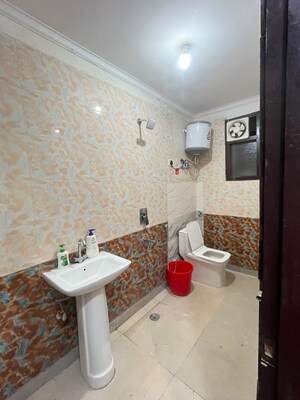 Bathroom in 2 BHK Apartment at Chattarpur – for Rent