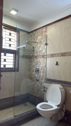 Bathroom in 3 BHK Builder Floor at Palam Vihar Residents Association, Palam Vihar – for Rent